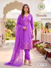 Varnika Vol 3 By Passion Tree Roman Silk Kurti With Bottom Dupatta